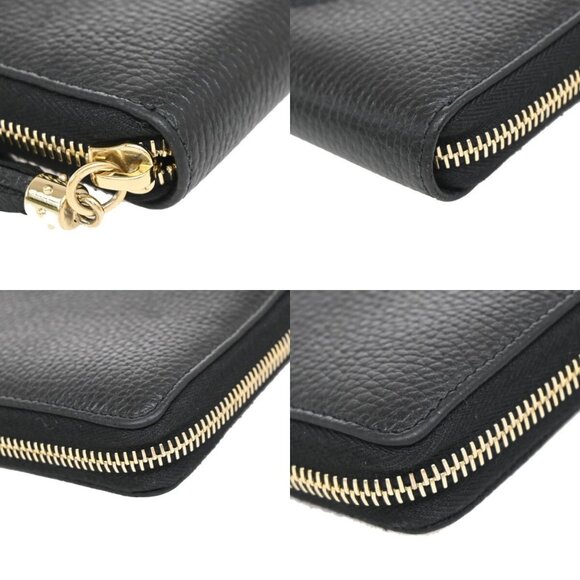 GUCCI Interlocking GG Tassel Long Zipper Around Wallet Leather Black GHW - Picture 7 of 16